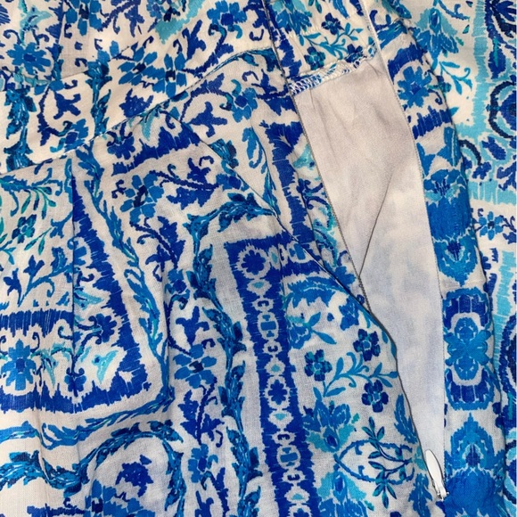 VICI Blue and White Patterned Pants size Small Lightweight - Picture 6 of 6
